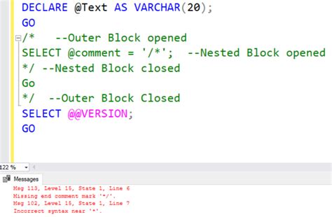 comment in sql workbench shortcut