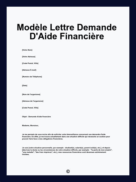 Lettre de demande d'aide de rentrée scolaire à la CAF Pratique.fr