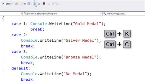 comment uncomment shortcut visual studio code