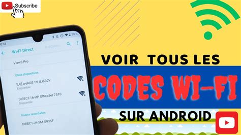 comment voir le code wifi