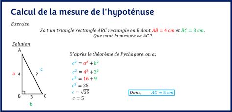 Hypotenuse of a Triangle Definition, Formulas