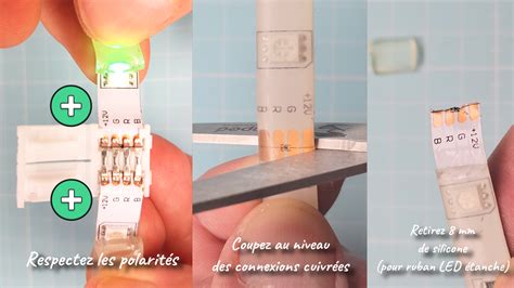 Comment couper, souder et raccorder un ruban LED flexible