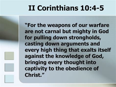 commentary 2 corinthians 10:4-5