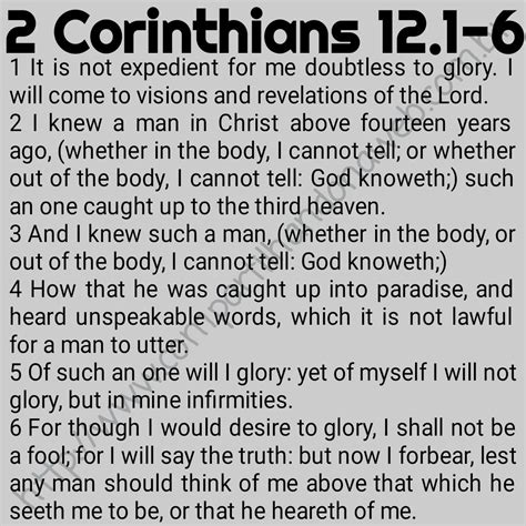 commentary on 2 corinthians 12:1-6