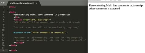 comments in javascript example