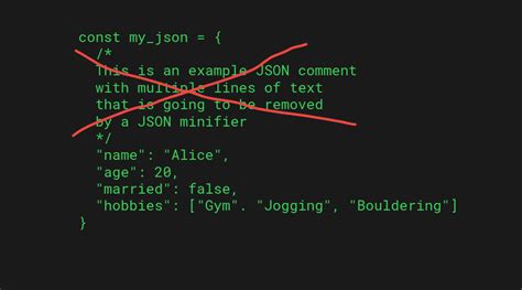 comments in json code