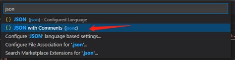 comments in json vscode