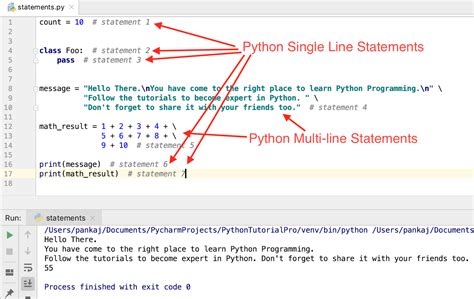 comments in python start with a