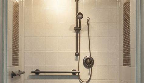 fully accessible wetroom shower, with adjustable Pressalit care basin