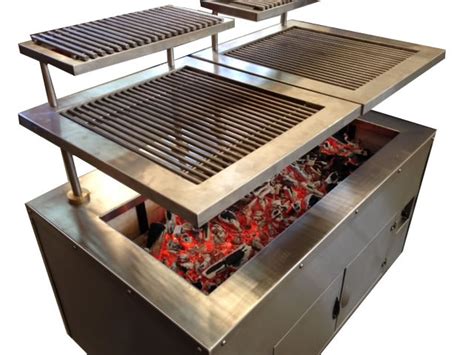Commercial Indoor Charcoal Grill Rotary Barbecue Grill Kitchen