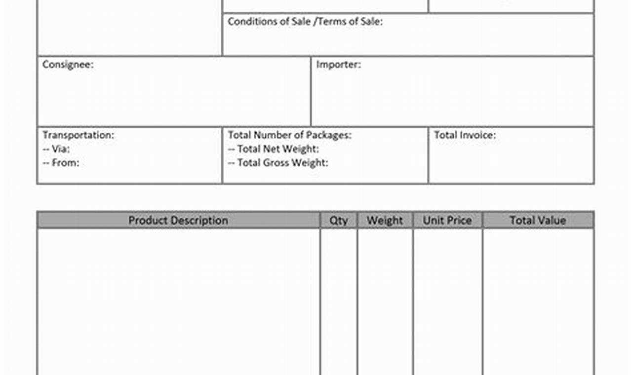 How to Create a Commercial Invoice in Microsoft Word?