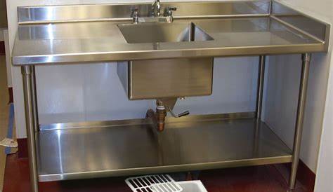 Stainless Steel Commercial Utility Sink Standing Floor Mop Sink