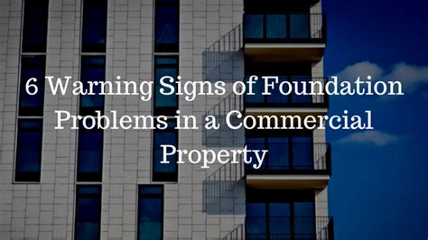 commercial foundation problems