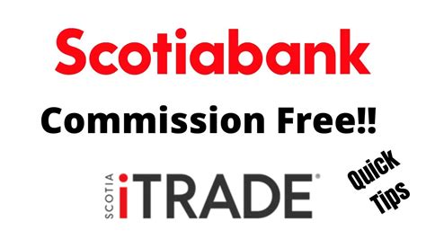 commission free etfs scotia