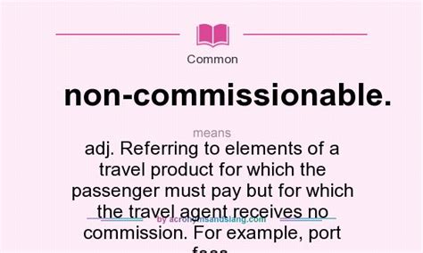 commissionable meaning