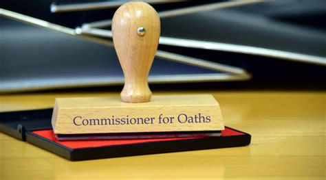 commissioner for oaths act
