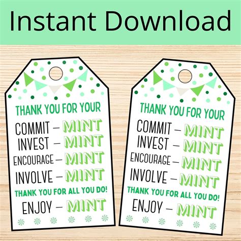Commit Mint Lds Printable