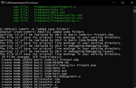 commit using command line