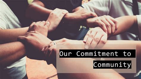 Commitment to Community