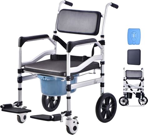 Commode Chair With Big Wheels