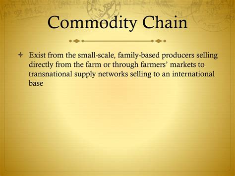 commodity chain example ap human geography