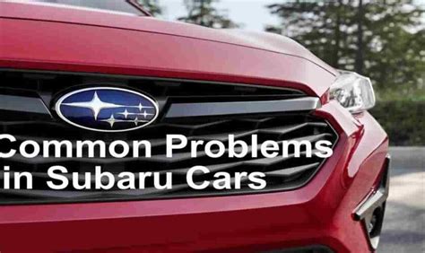 common car problems subaru