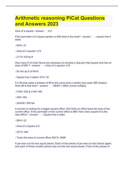 Common Electrical Picat Questions