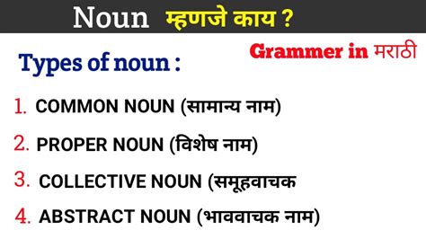 common noun meaning in marathi
