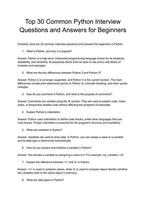 common python interview questions
