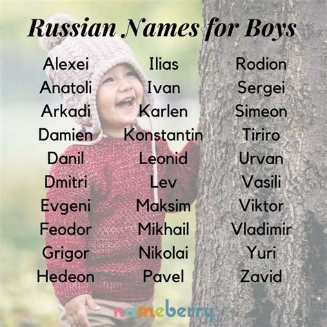 common russian first names male