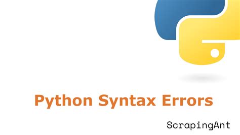 common syntax error in python