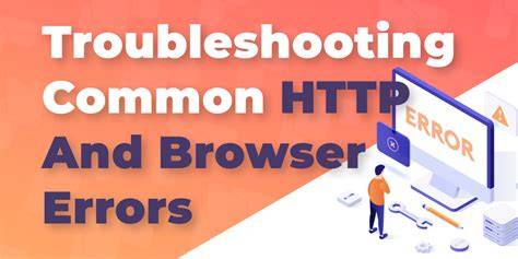 Common website access errors in browser