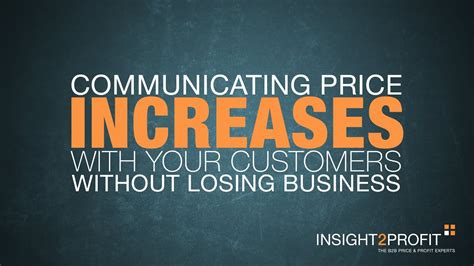communicating pricing to clients