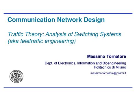 Communication Network Design Polimi