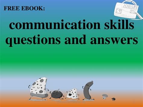 communication skills questions and answers pdf
