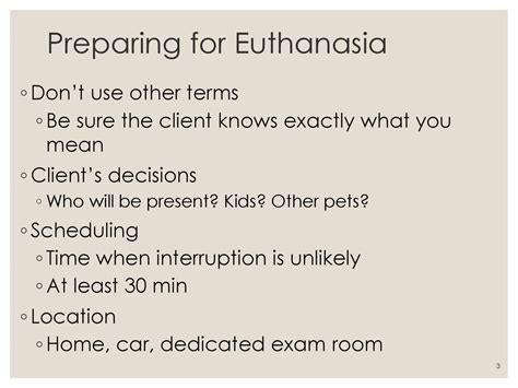 communication with clients during euthanasia