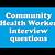 community health worker interview questions