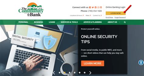 community bank online log in
