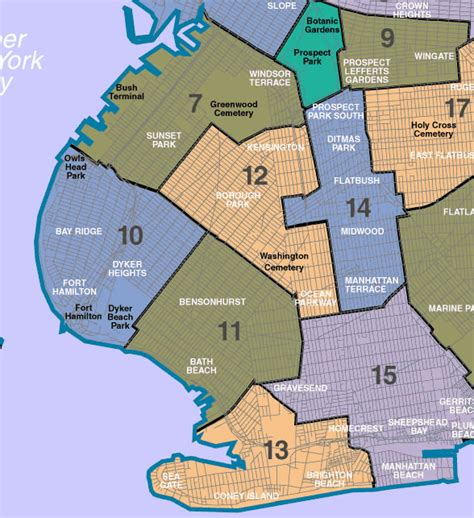 Community Board Brooklyn Map