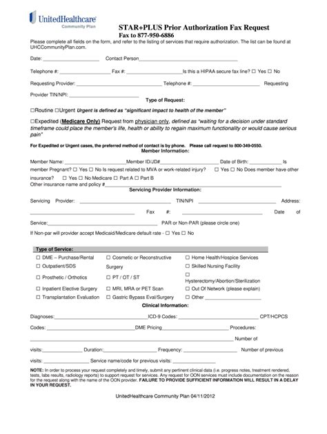 community care authorization form
