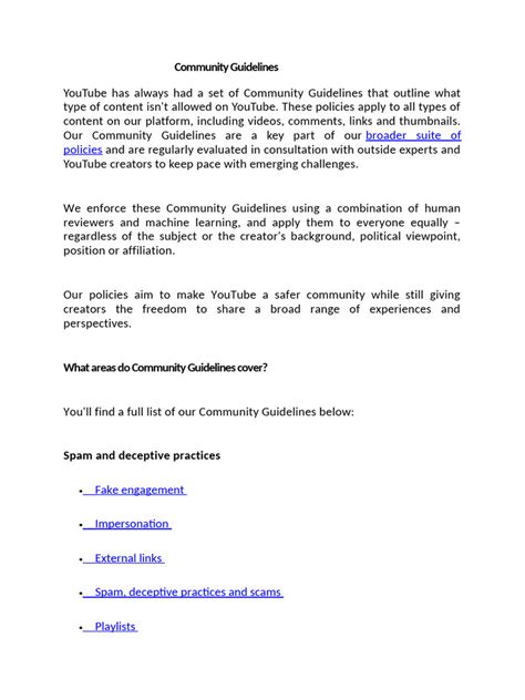 Community Guidelines