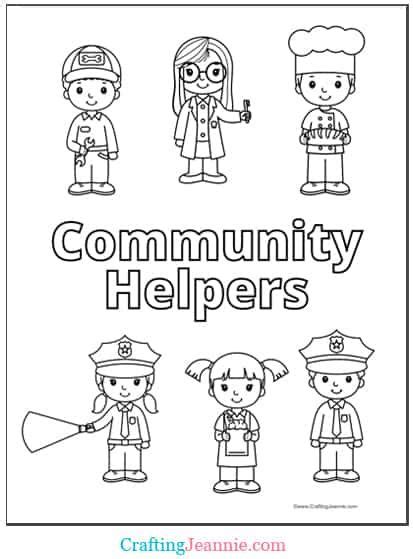 Community Helper Worker Printable