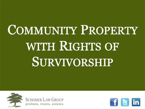 community property with rights of survivor