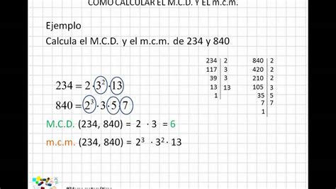 Otra forma de calcular el mcd y mcm, ¿la conoces? YouTube