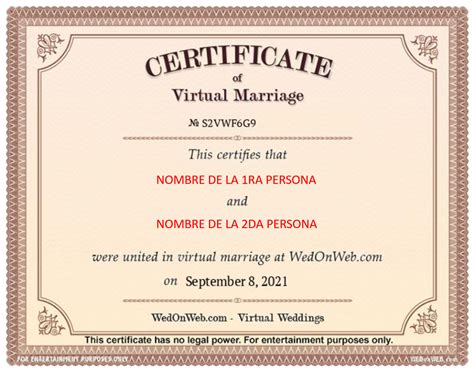 Certificado de Matrimonio por Registro Civil 2021