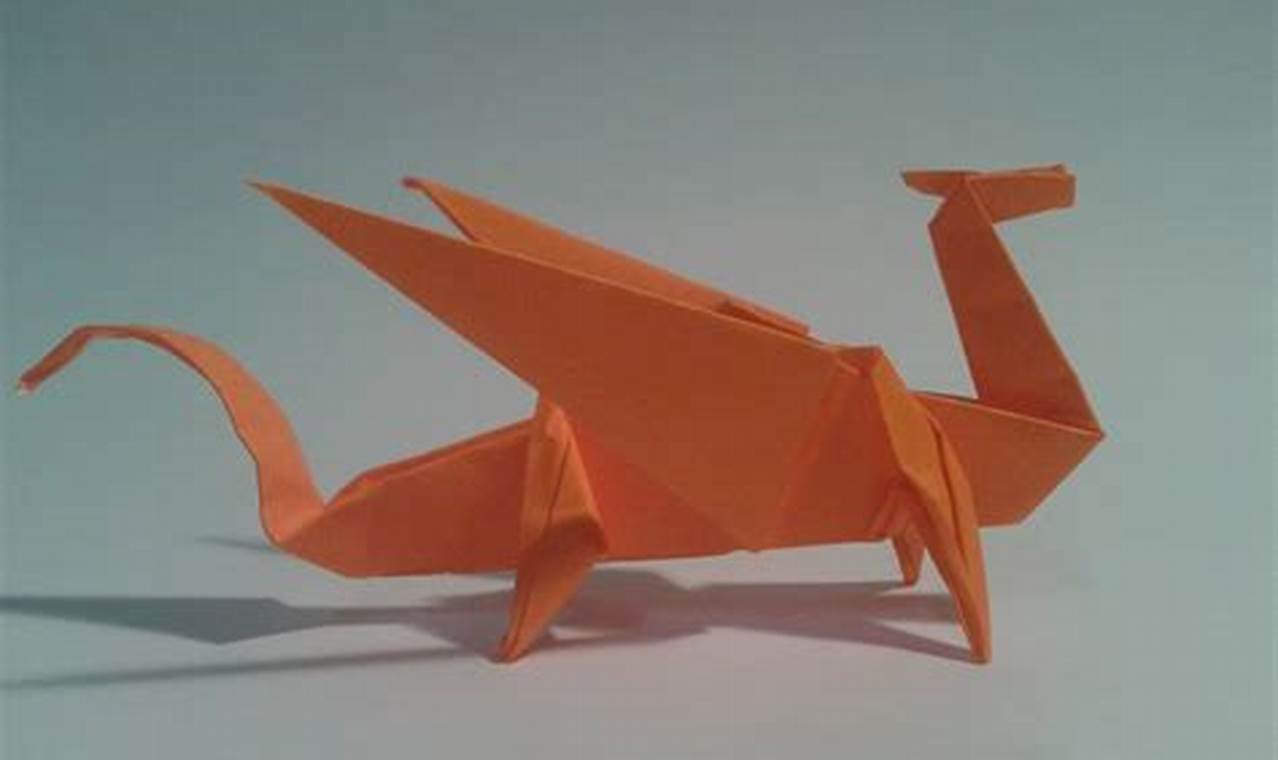 How to Make an Origami Dragon with Three Heads
