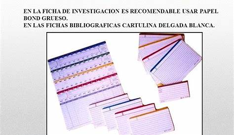 Como Hacer Un Fichero Bibliografico Escolar CoMo HaCer FiChErO