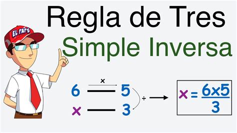 Matemáticas básicas regla de tres inversa YouTube