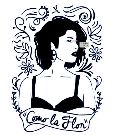 Selena Quintanilla Como La Flor SVG Selena SVg Como La Flor Etsy