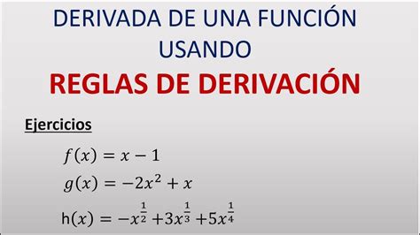 4 la derivada por formulas